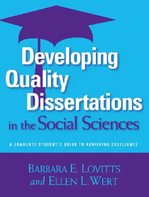 Cover of Developing Quality Dissertations in the Social Sciences