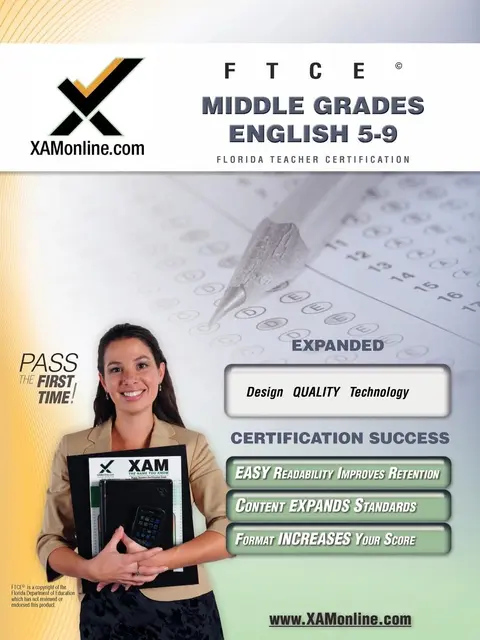 Cover of FTCE Middle Grades English 5-9