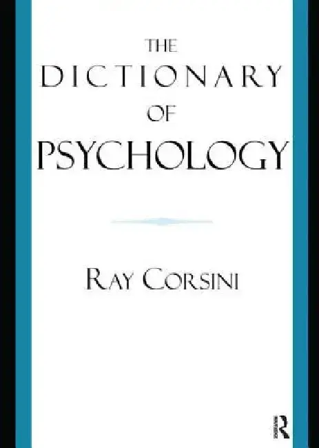 Cover of The Dictionary of Psychology