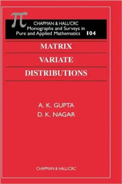 Cover of Matrix Variate Distributions