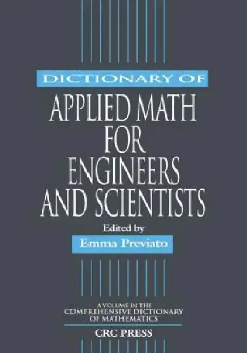 Cover of Dictionary of Applied Math for Engineers and Scientists