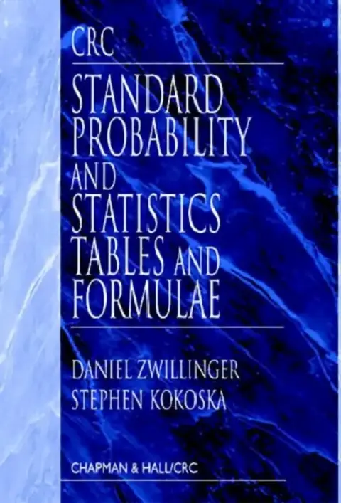 Cover of CRC Standard Probability and Statistics Tables and Formulae