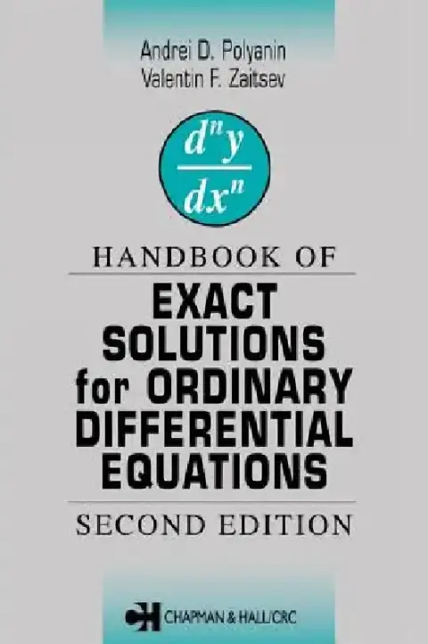 Cover of Handbook of Exact Solutions for Ordinary Differential Equations