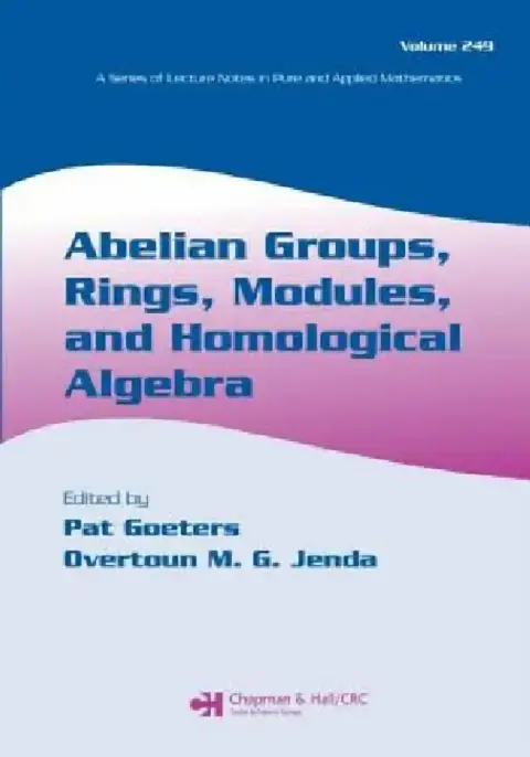 Cover of Abelian Groups, Rings, Modules, and Homological Algebra