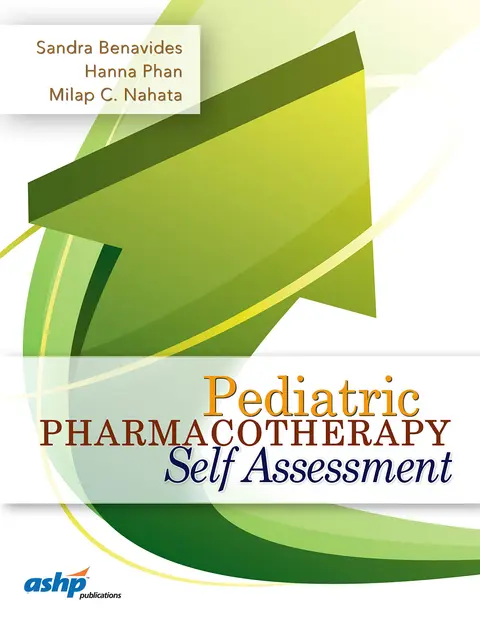 Cover of Pediatric Pharmacotherapy Self Assessment