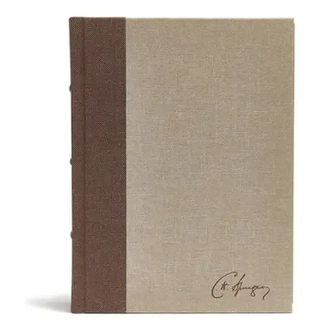 Cover of CSB Spurgeon Study Bible, Brown/Tan Cloth Over Board
