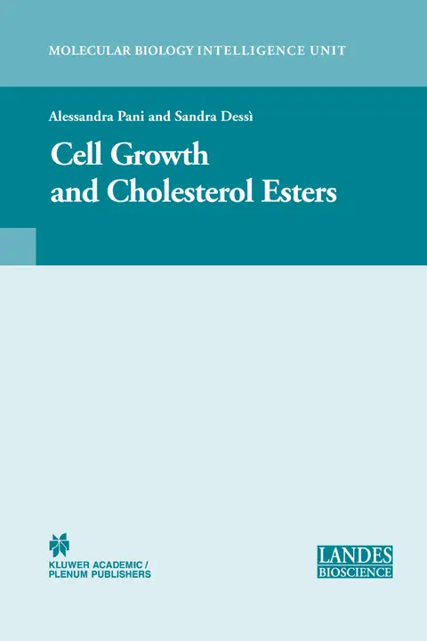 Cover of Cell Growth and Cholesterol Esters