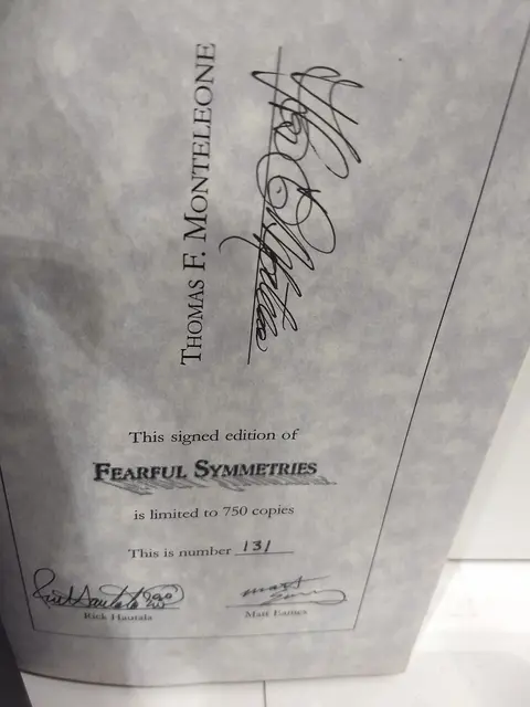 Cover of Fearful Symmetries