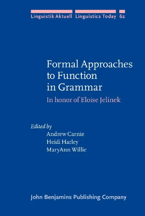 Cover of Formal Approaches to Function in Grammar