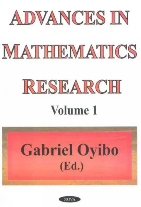 Cover of Advances in Mathematics Research