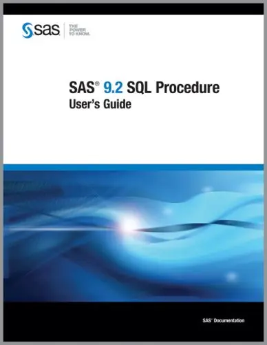 Cover of SAS 9.2 SQL Procedure User's Guide