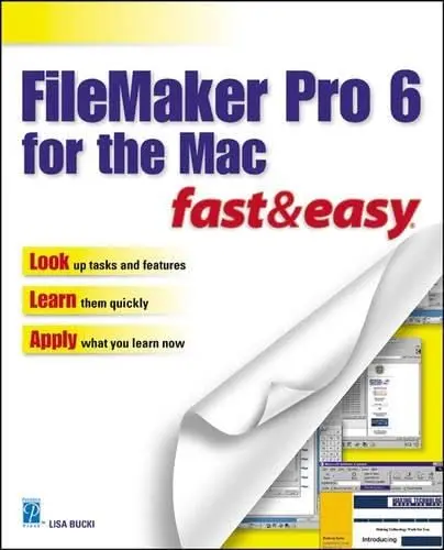 Cover of Filemaker Pro 6 for the MAC Fast and Easy