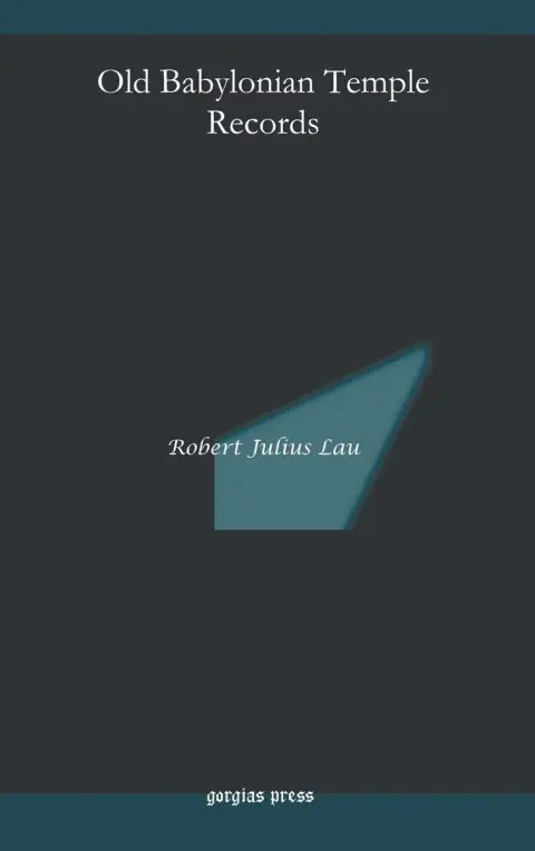 Cover of Old Babylonian Temple Records