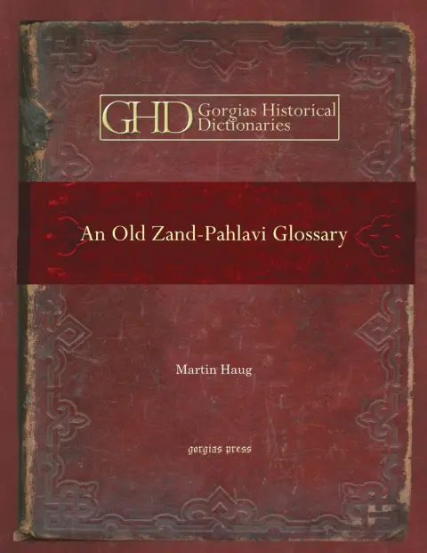 Cover of An Old Zand-Pahlavi Glossary