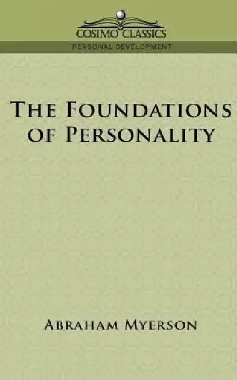 Cover of The Foundations of Personality