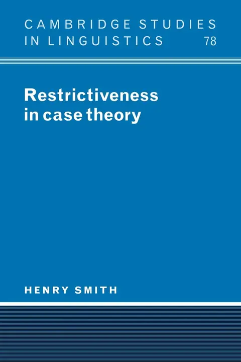 Cover of Restrictiveness in Case Theory