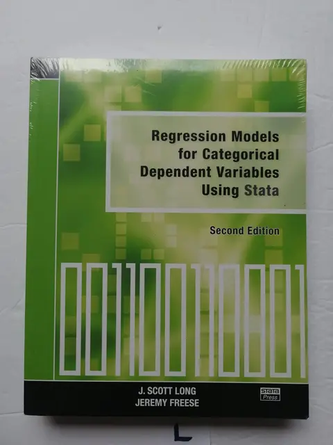 Cover of Regression Models for Categorical Dependent Variables Using Stata