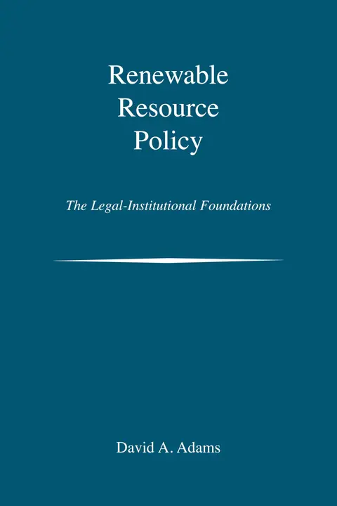 Cover of Renewable Resource Policy
