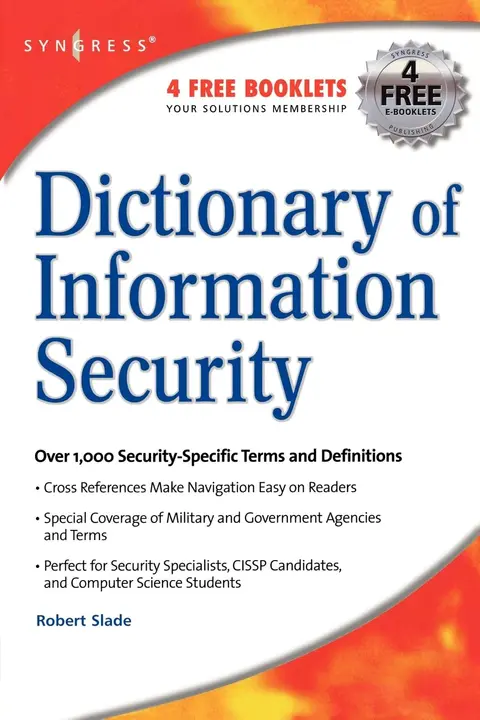 Cover of Dictionary of Information Security