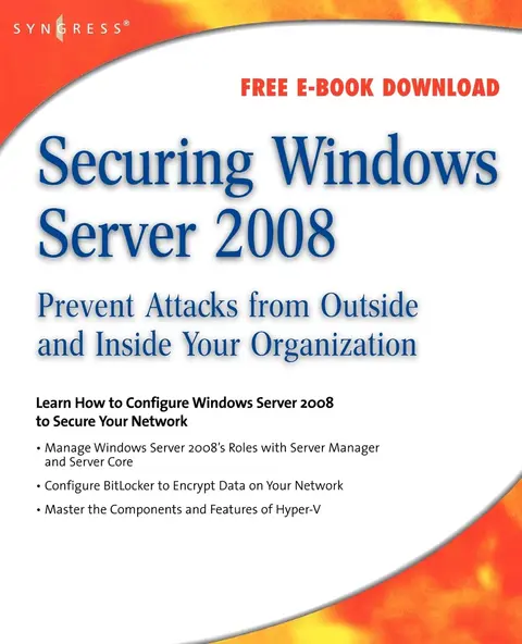 Cover of Securing Windows Server 2008