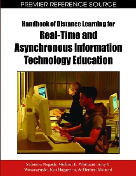 Cover of Handbook of Distance Learning for Real-Time and Asynchronous Information Technology Education