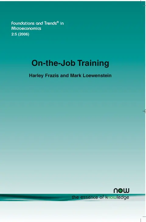 Cover of On-the-Job Training