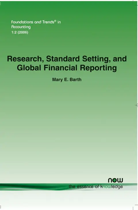 Cover of Research, Standard Setting, and Global Financial Reporting