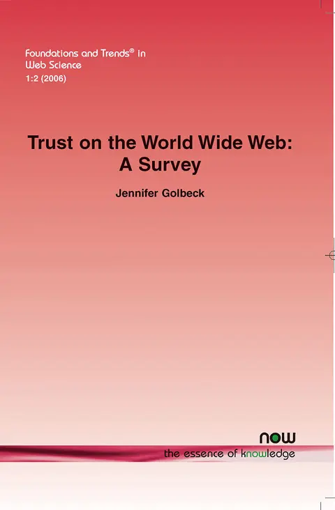 Cover of Trust on the World Wide Web