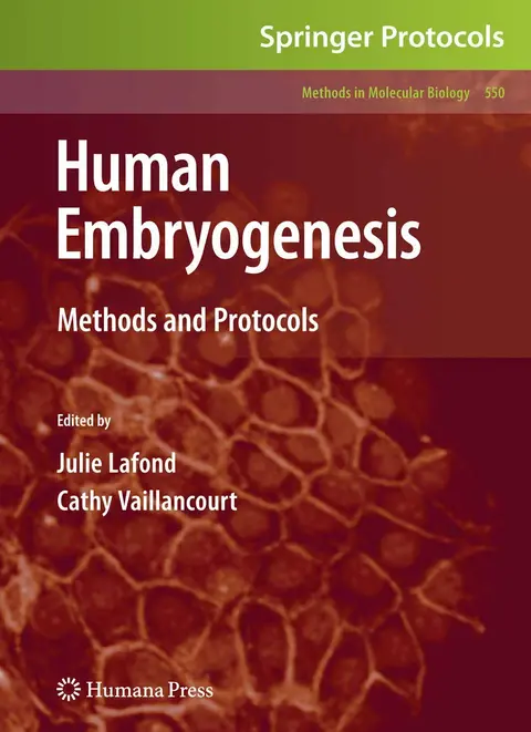 Cover of Human Embryogenesis