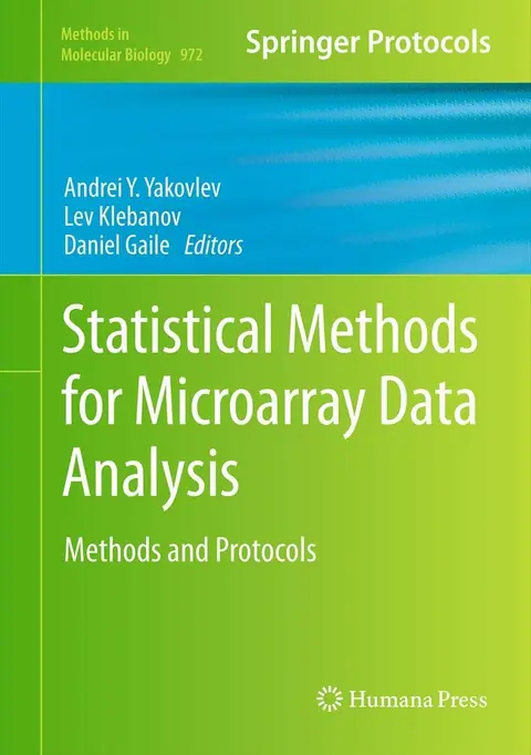Cover of Statistical Methods for Microarray Data Analysis