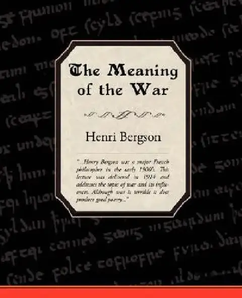 Cover of The Meaning of the War