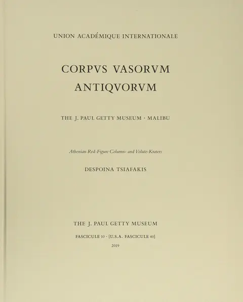 Cover of Corpus Vasorum Antiquorum