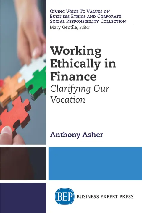 Cover of Working Ethically in Finance
