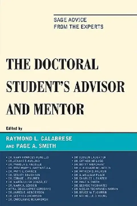 Cover of Doctoral StudentOs Advisor and Mentor