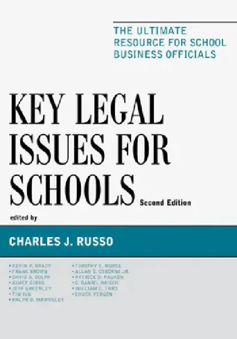 Cover of Key Legal Issues for Schools