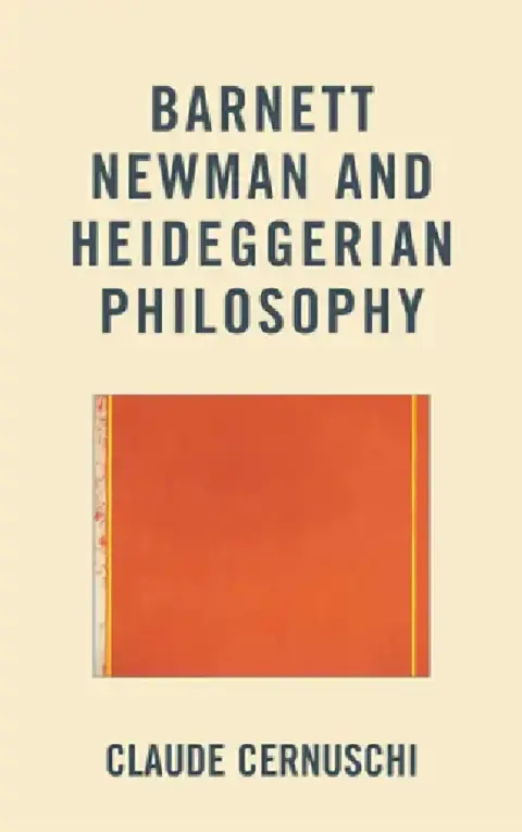 Cover of Barnett Newman and Heideggerian Philosophy