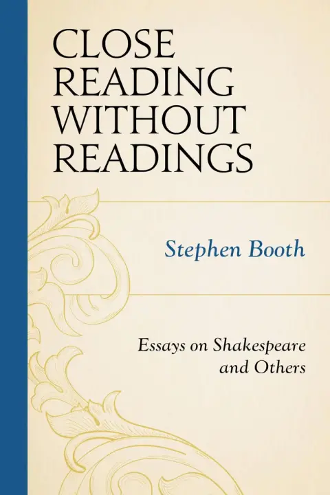 Cover of Close Reading Without Readings