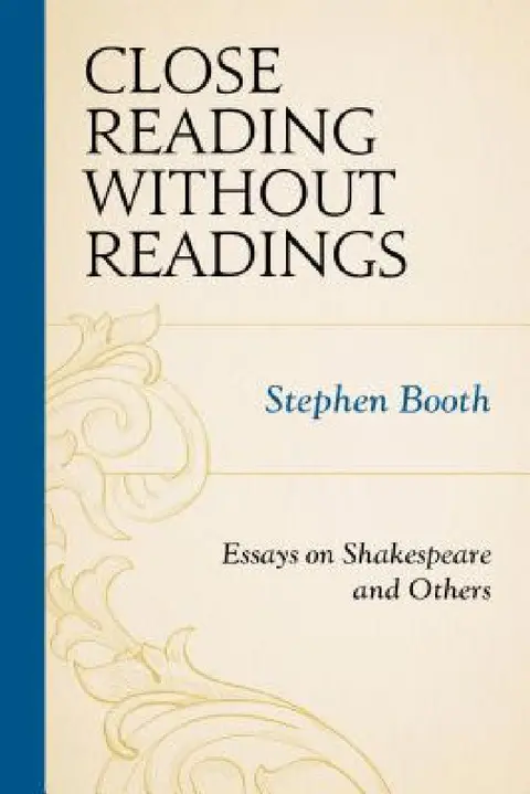 Cover of Close Reading without Readings
