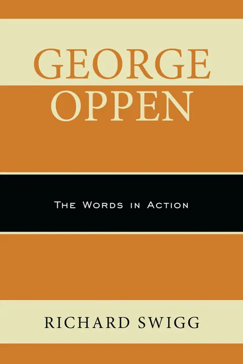 Cover of George Oppen