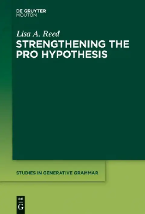 Cover of Strengthening the Pro Hypothesis