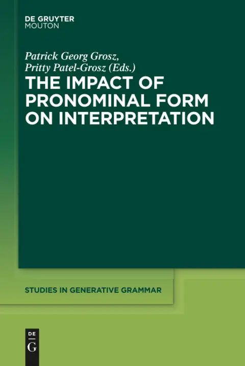 Cover of The Impact of Pronominal Form on Interpretation