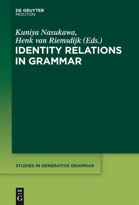 Cover of Identity Relations in Grammar