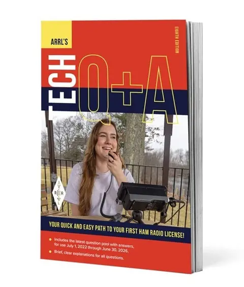 Cover of ARRL's Tech Q&A 8th Edition - Quick and Easy Path to Your First Ham Radio License