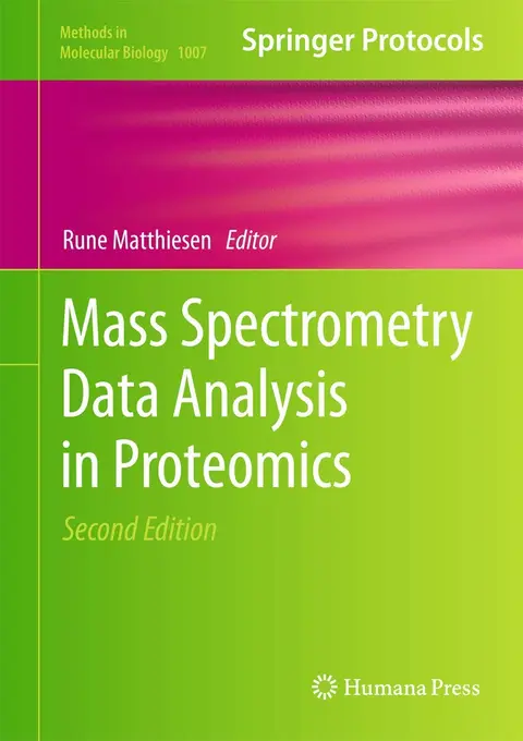 Cover of Mass Spectrometry Data Analysis in Proteomics