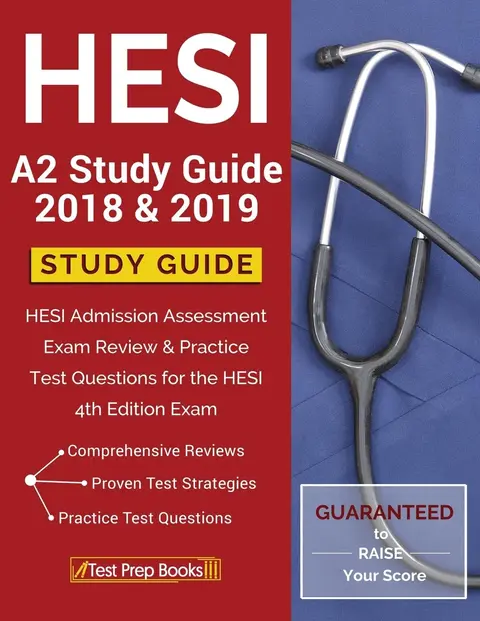 Cover of Hesi A2 Study Guide 2018 & 2019