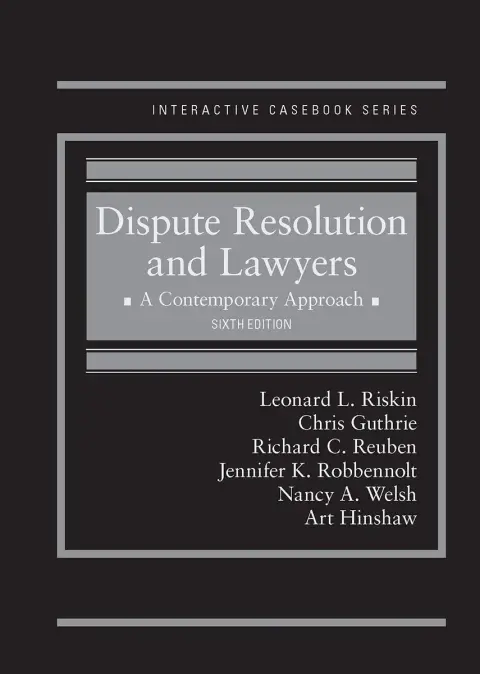 Cover of Dispute Resolution and Lawyers