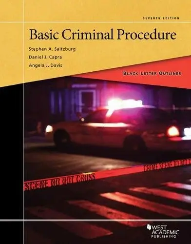 Cover of Black Letter Outline on Basic Criminal Procedure