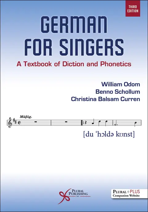 Cover of German for Singers