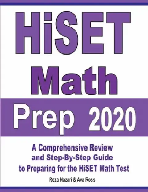Cover of HiSET Math Prep 2020