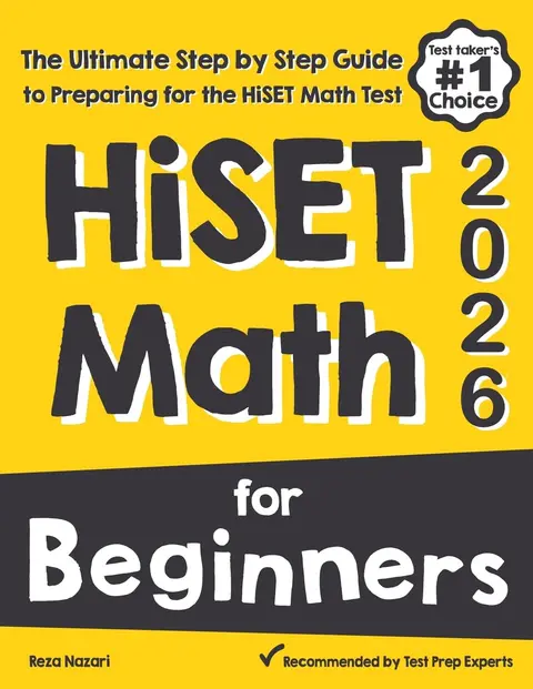 Cover of HiSET Math for Beginners
